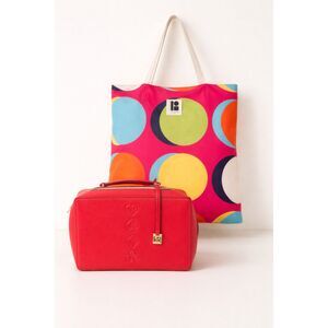 Kate Spade Estée Lauder Red Leather Bag + Lisa Perry Tote Bundle